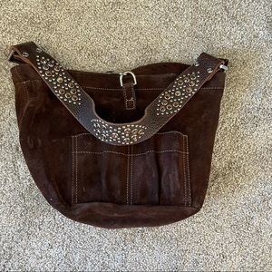 Tylie Malibu brown suede purse